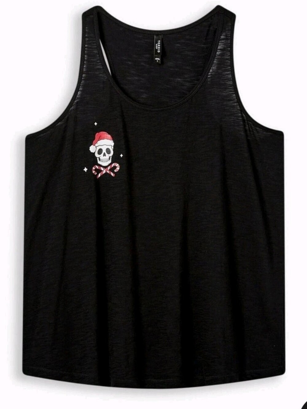 torrid Black Sleep Top with Minimal Label Detail